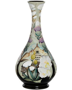 Moorcroft The Pale Garden Vase 80/12 - Ltd Ed 10