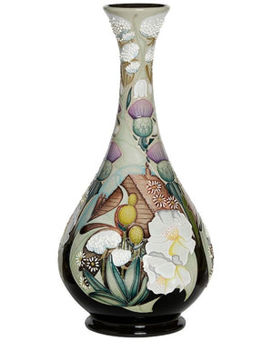 Moorcroft The Pale Garden Vase 80/12 - Ltd Ed 10