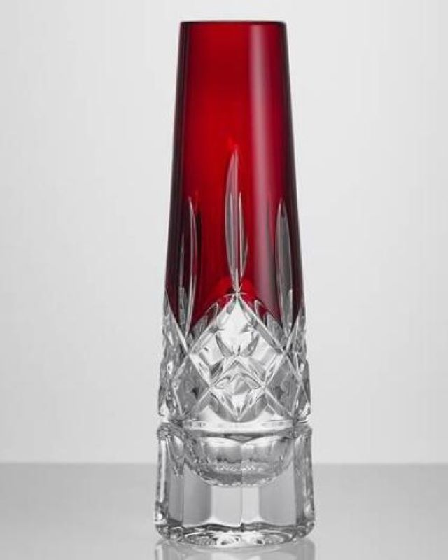 Waterford Crystal Lismore Red Bud Vase