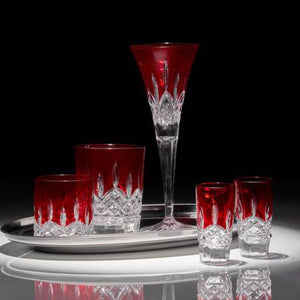 Waterford Crystal Lismore Red Toasting Flutes 170ml - Set of 2