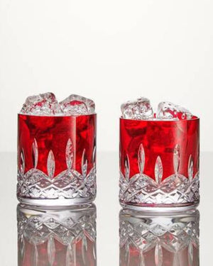 Waterford Crystal Lismore Red Tumbler Straight 180ml -Set of 2