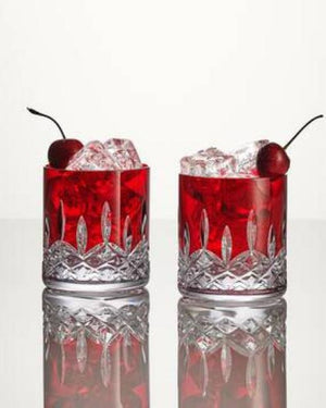 Waterford Crystal Lismore Red Tumbler Straight 180ml -Set of 2