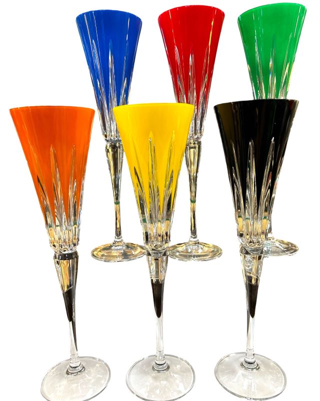 Waterford Crystal 2025 New Year Fireworks Flutes Assorted - Set of 6