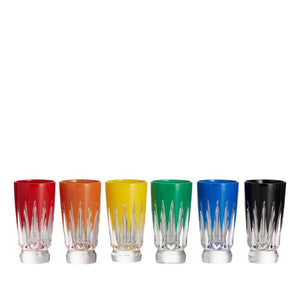 Waterford Crystal 2025 New Year Fireworks Shot Glasses Assorted Colours - Set of 6 Ltd Ed