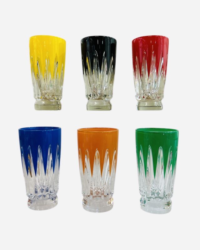 Waterford Crystal 2025 New Year Fireworks Shot Glasses Assorted Colours - Set of 6 Ltd Ed