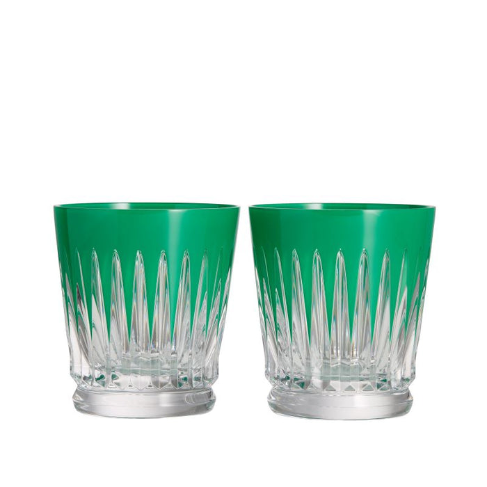 Waterford Crystal 2025 New Year Fireworks Tumblers Green - Set of 2 Ltd Ed