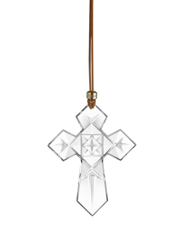 Waterford 2024 Annual Christmas Crystal Cross Ornament