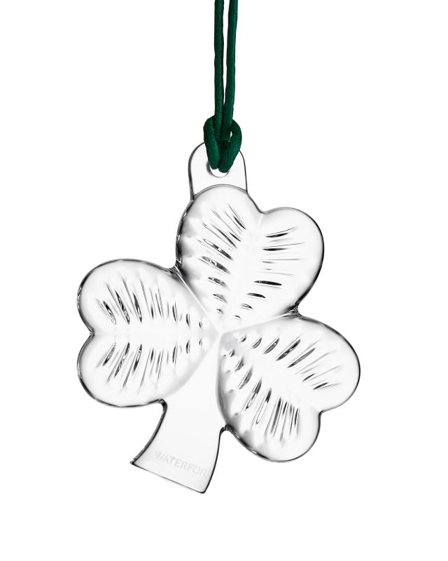 Waterford 2024 Christmas Crystal Mini Shamrock Ornament