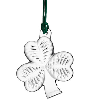 Waterford 2024 Christmas Crystal Mini Shamrock Ornament