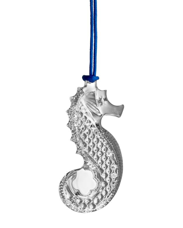 Waterford 2024 Christmas Crystal Seahorse Ornament