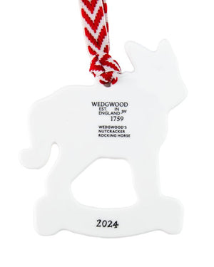 Wedgwood 2024 Christmas Rocking Horse Baby's First Ornament - The Nutcracker Collection