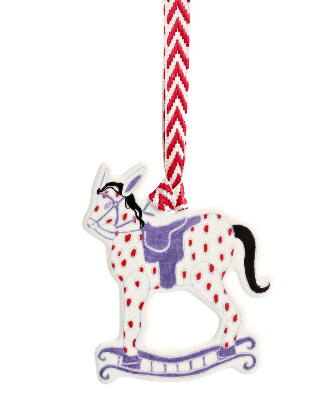 Wedgwood 2024 Christmas Rocking Horse Baby's First Ornament - The Nutcracker Collection