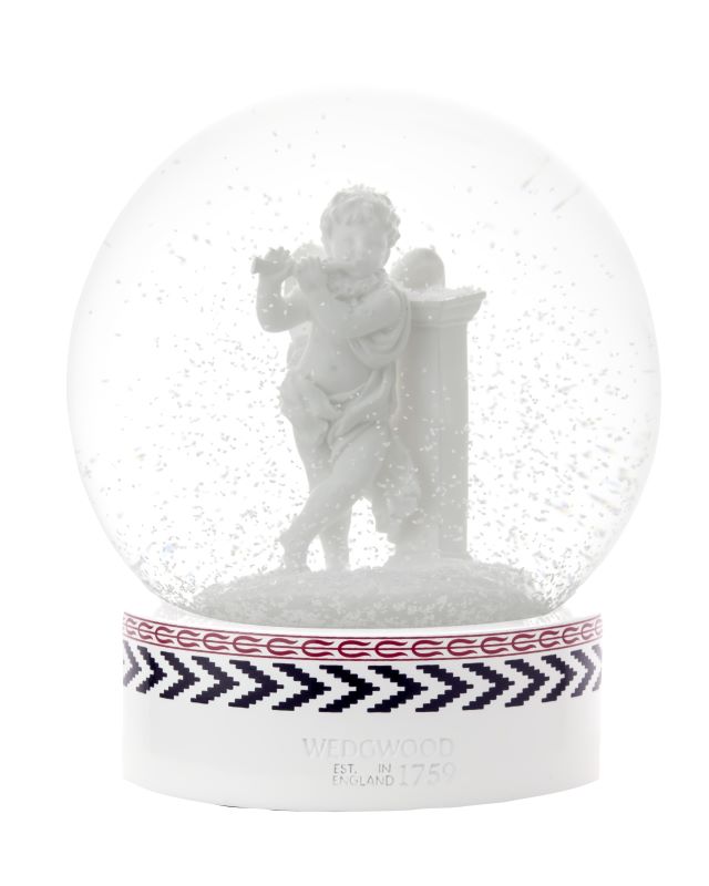 Wedgwood Christmas 2024 Annual Snow Globe Cherub