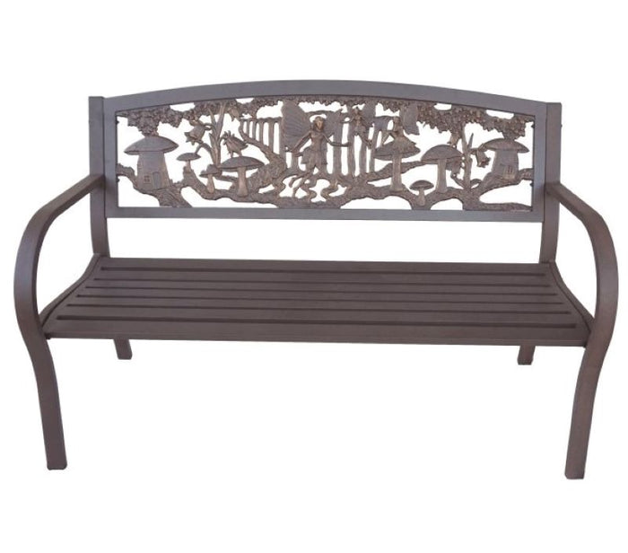 Tube Steel-Cast Iron Bench - Garden Fairy